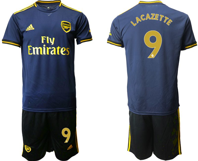 Men 2019-2020 club Arsenal away #9 blue Soccer Jerseys